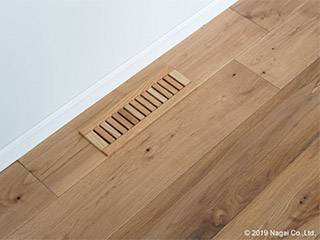 基礎断熱住宅に…木製「床がらり」