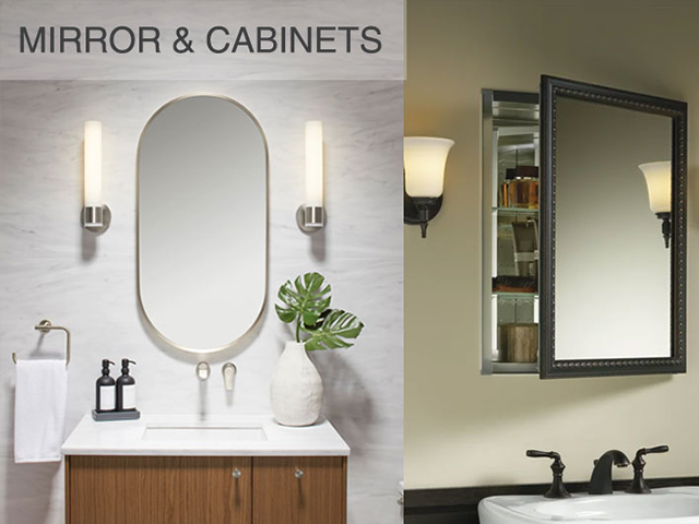 ミラー・デコレイティブフレームメディスンキャビネット