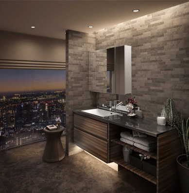 スマートサニタリー(造作感のある洗面化粧台)