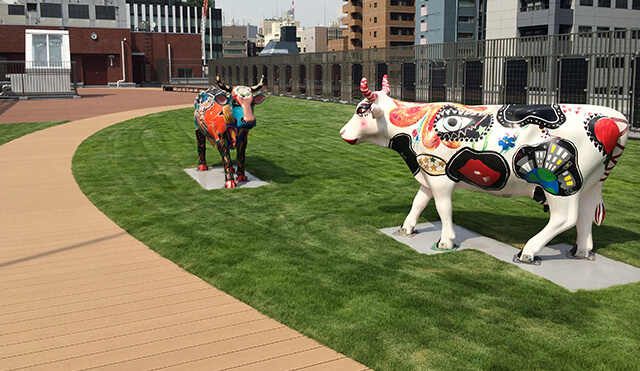 【3年保証付き】耐風圧設計の屋上緑化システム“スクエアターフLight”