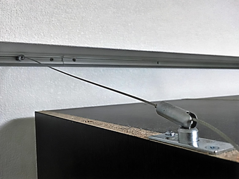 ワイヤー式家具転倒防止システム インテリア・アンカー(PAT.P)