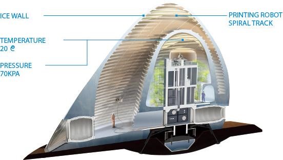 「氷の家」のコンセプトがNASAから称賛される