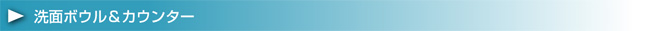 洗面ボウル＆カウンター