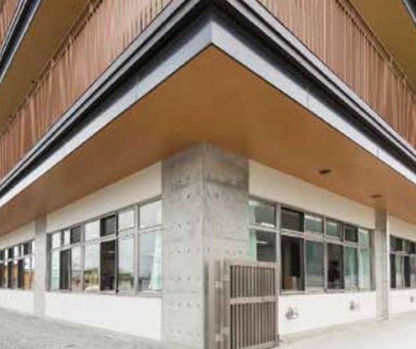 アデック木目 軒天 接着張り工法