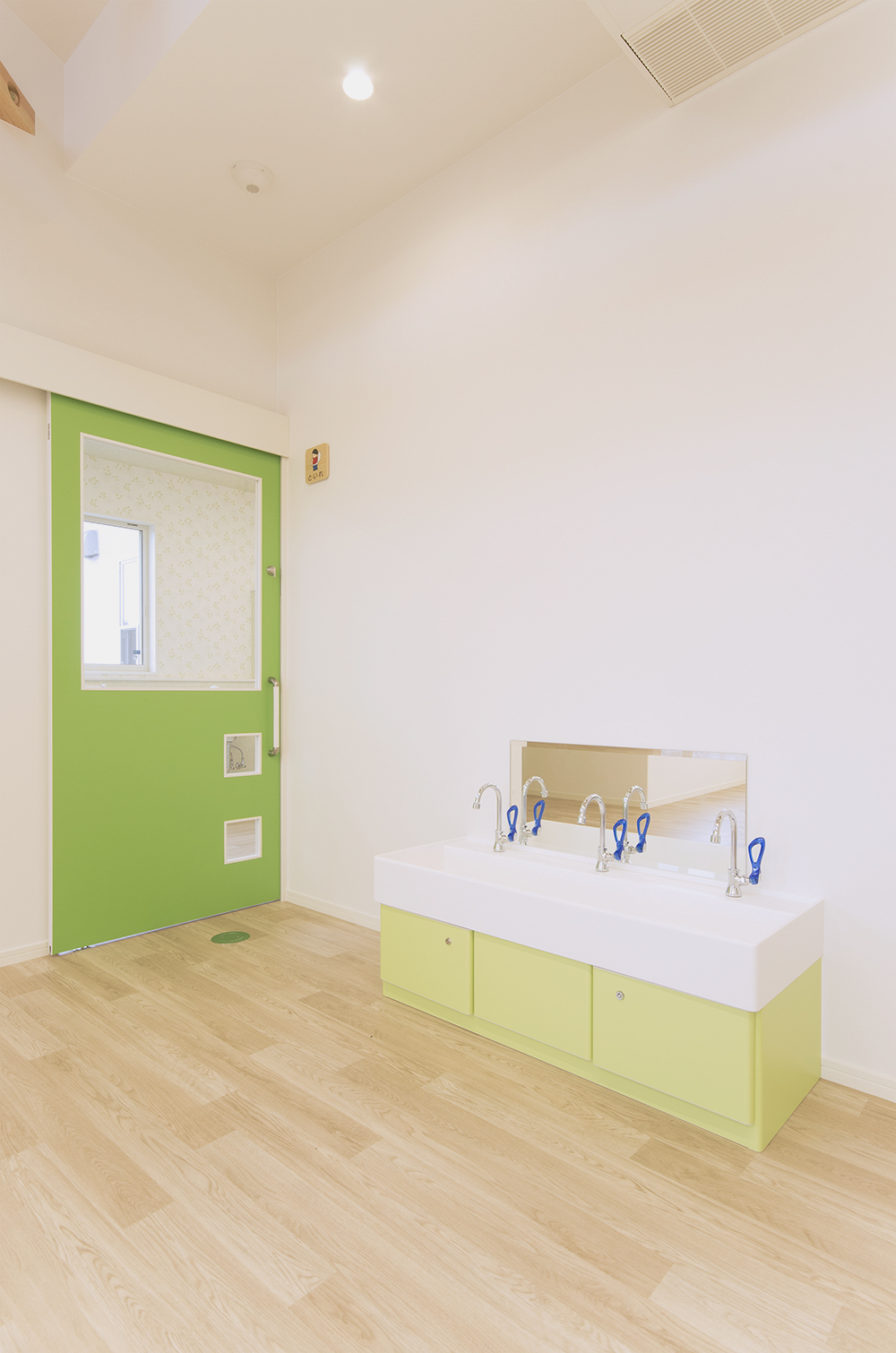 キッズ洗面セット(アクリル人工大理石シンク+専用キャビネット)