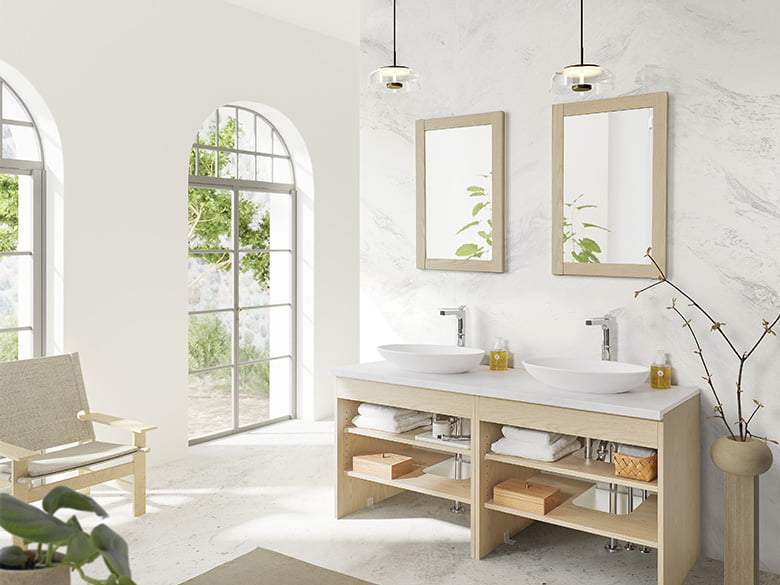 スマートサニタリー(造作感のある洗面化粧台)