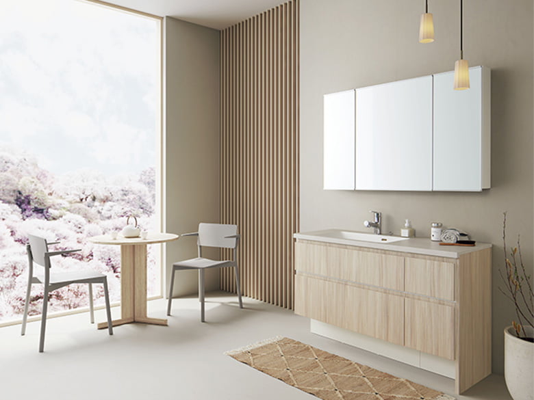 スマートサニタリー(造作感のある洗面化粧台)