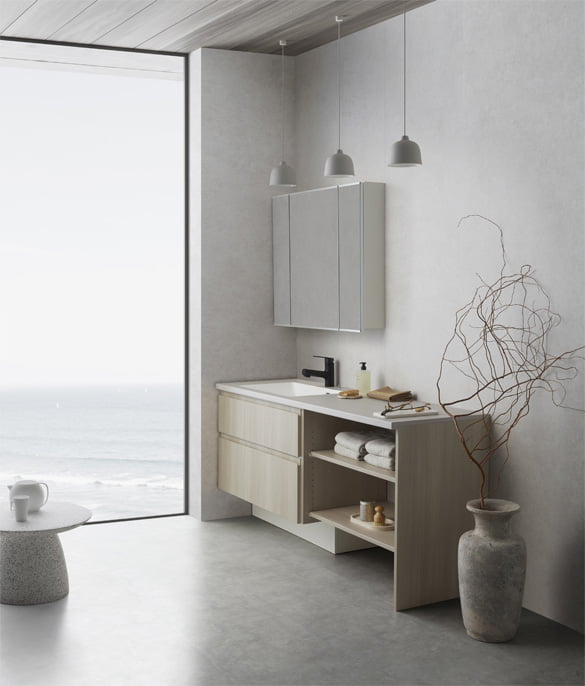 スマートサニタリー(造作感のある洗面化粧台)