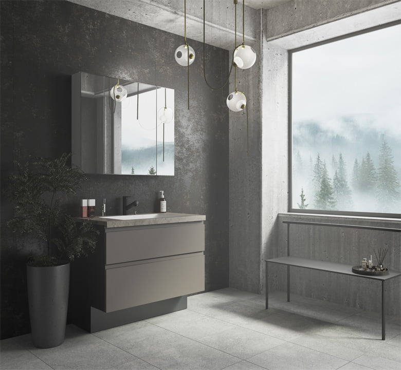 スマートサニタリー(造作感のある洗面化粧台)