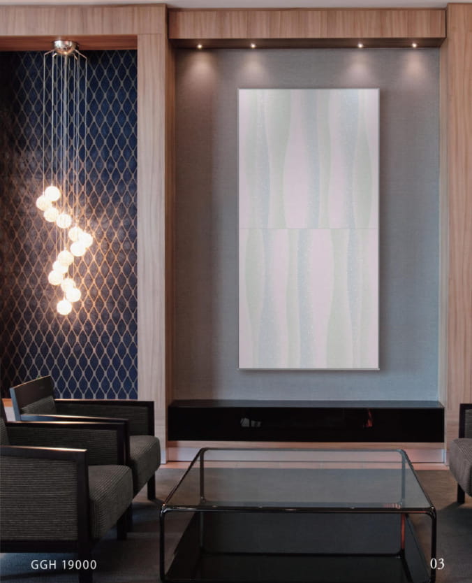 ガラス質不燃化粧パネル「グラール」