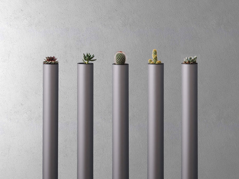 ALCOLOLO 丸柱 鉢付き/アルメタックス株式会社