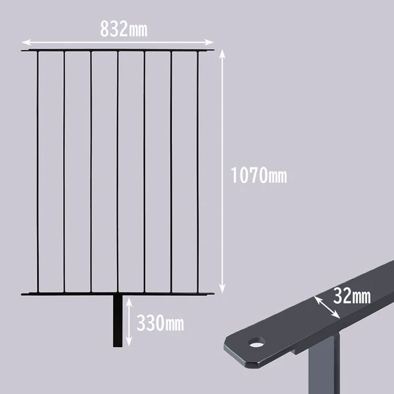 ALHIDE フラットバーフェンス 本体