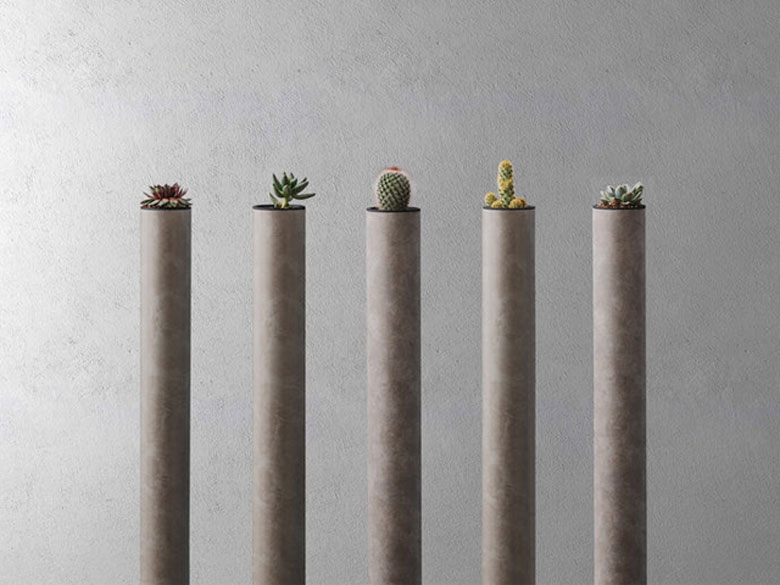 ALCOLOLO 丸柱 鉢付き