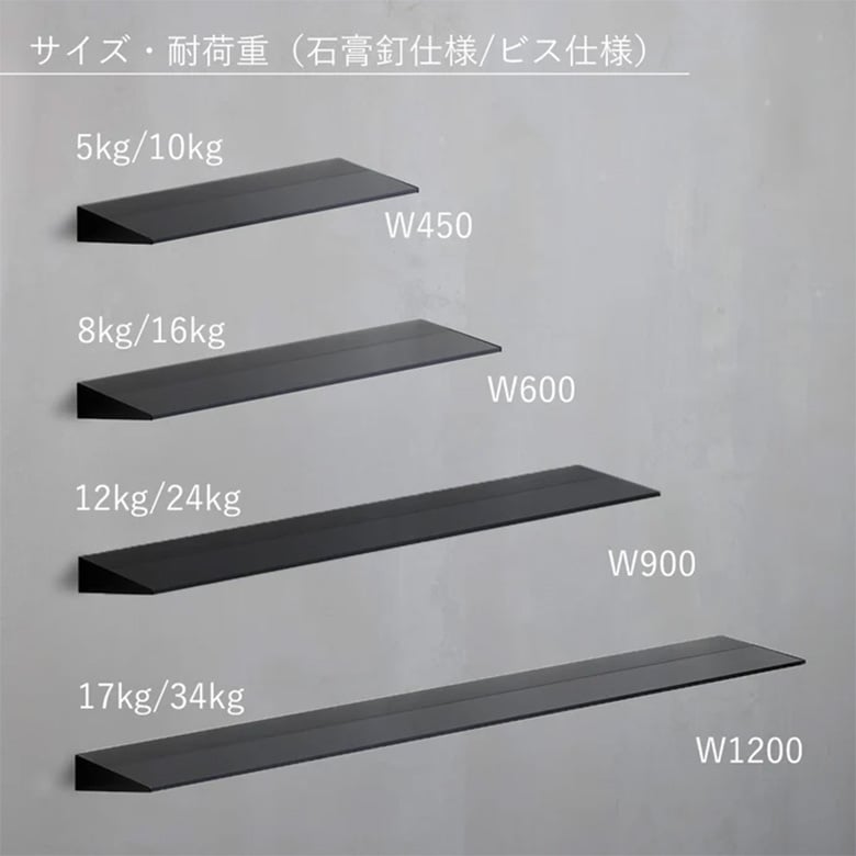 ウォールシェルフD200