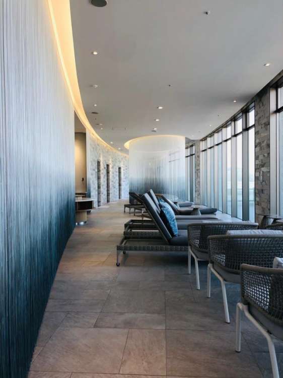 ストリングスカーテン・ラインビュー【段染め】