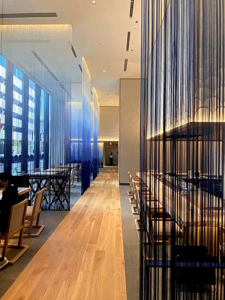 ストリングスカーテン・ラインビュー【段染め】