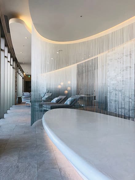 ストリングスカーテン・ラインビュー【段染め】