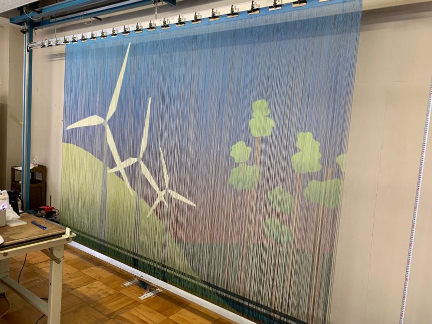 ストリングスカーテン・ラインビュー【デジタルプリント】