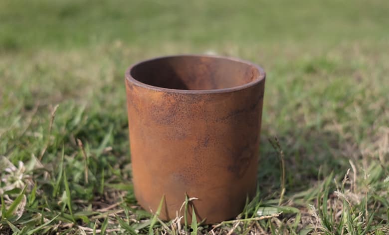 “耐候性鋼”を使った生錆オブジェ(プランター等)