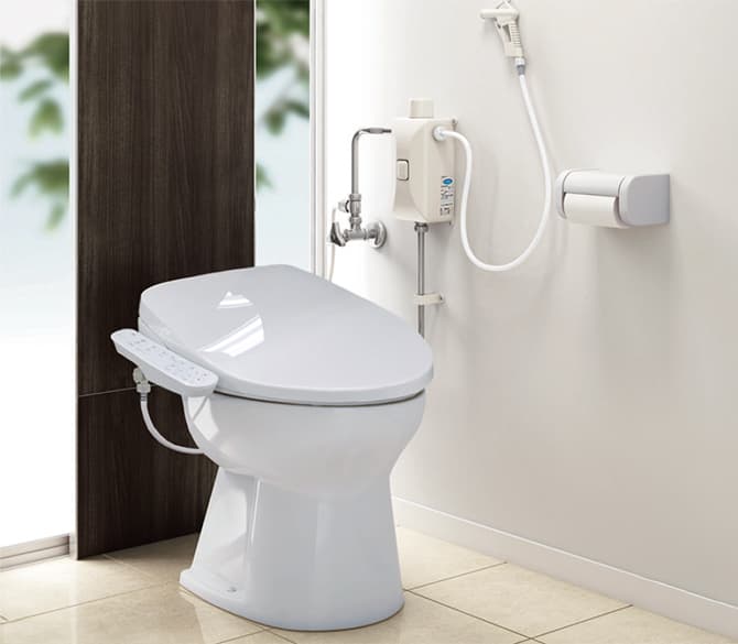 ニューレット 温水洗浄便座サンウォッシュ(袖付きタイプ) / アサヒ衛陶株式会社