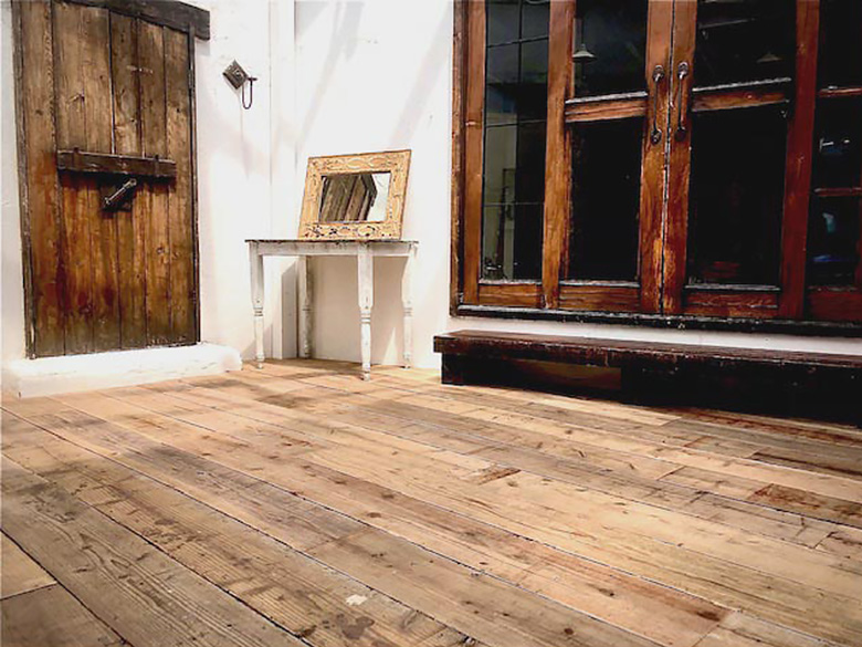 杉足場板(古材) 【5-35K】 厚み35mm サンダー加工材 床材 壁材 天井材 天板 什器 化粧材
