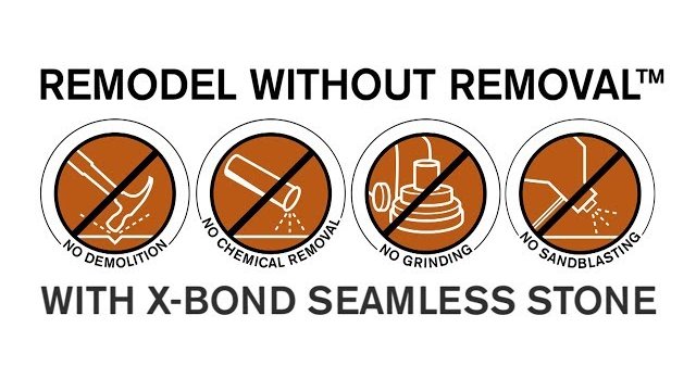 Remodel Without Removal with SEMCO X Bond Seamless Stone
