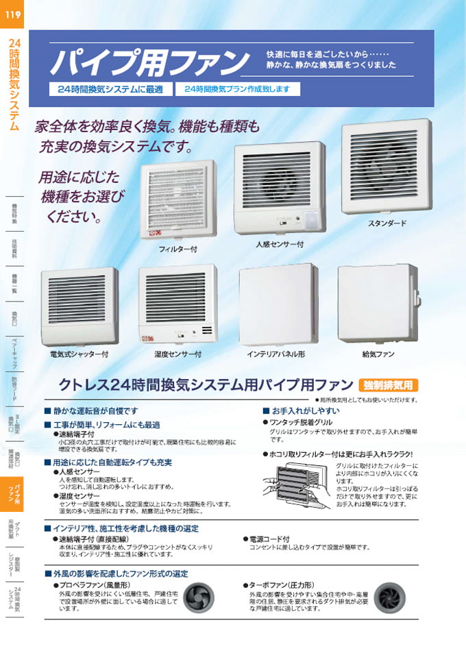 パイプ用ファン