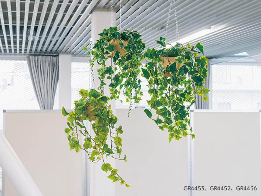 吊下げポット【グリーンポット】ダクトレールや、やぐらブースで飾るタイプ