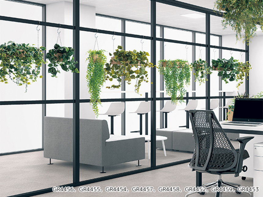 吊下げポット【グリーンポット】ダクトレールや、やぐらブースで飾るタイプ