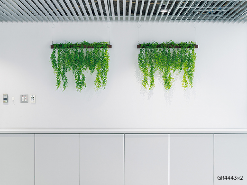 天吊りポット【グリーンポット】ダクトレールや、やぐらブースで飾るタイプ