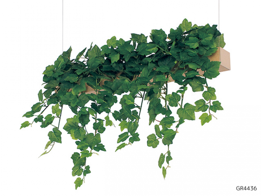 天吊りポット【グリーンポット】ダクトレールや、やぐらブースで飾るタイプ