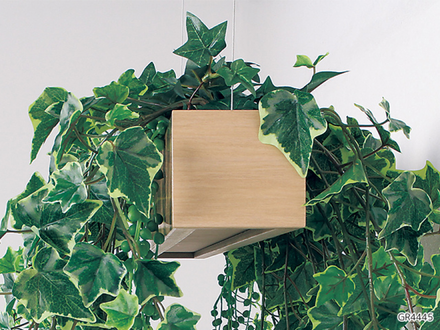 天吊りポット【グリーンポット】ダクトレールや、やぐらブースで飾るタイプ