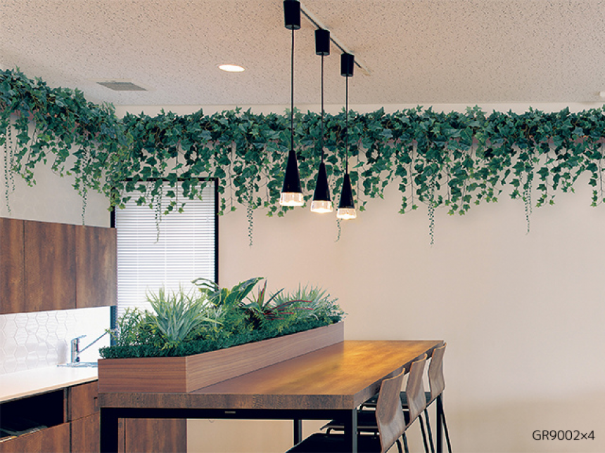 ワイドグリーン【アレンジグリーン】しだれで自然な壁面装飾タイプ