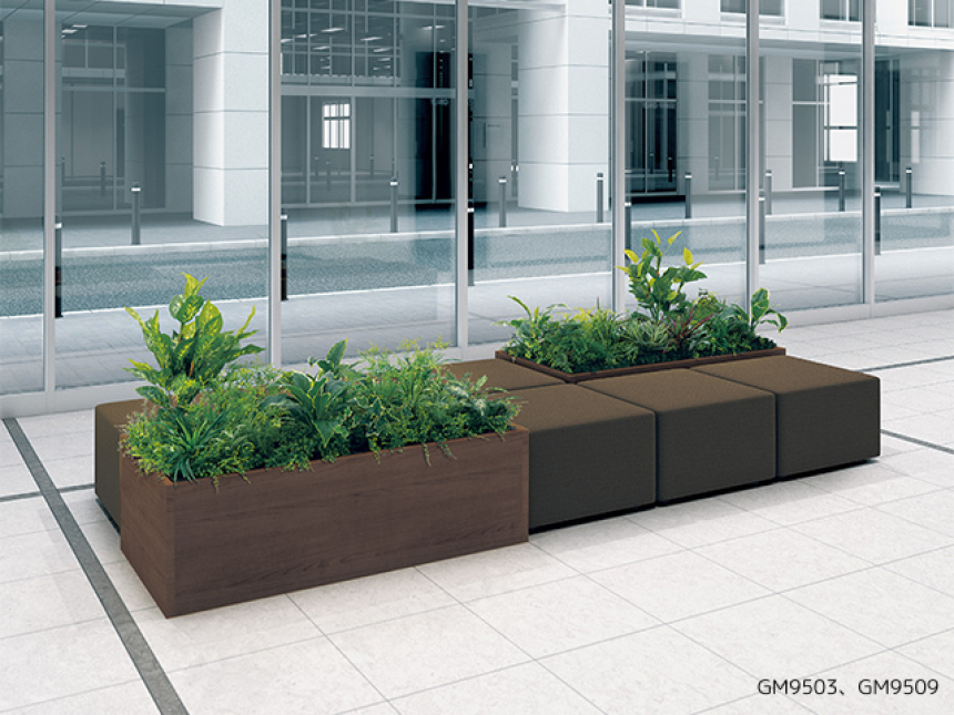 連接スクエアグリーン【アレンジグリーン】広い面積をグリーン装飾するタイプ