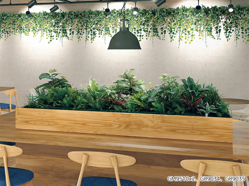 連接スクエアグリーン【アレンジグリーン】広い面積をグリーン装飾するタイプ