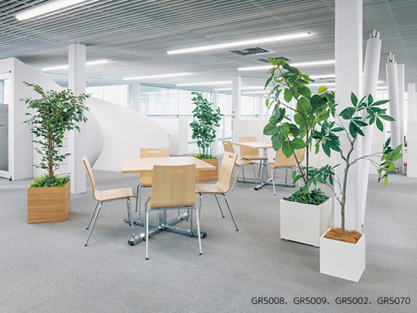 ボックスプランター【人工樹木】観葉植物に代わる人工樹木プランター