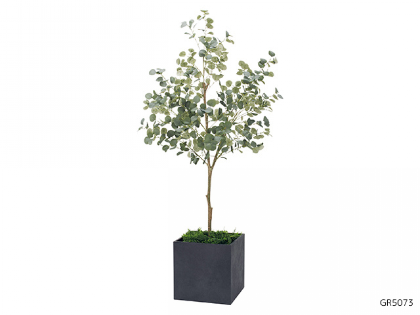 ボックスプランター【人工樹木】観葉植物に代わる人工樹木プランター