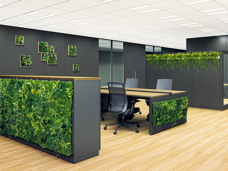 オフィス緑化【マグネットグリーン】マグネットでカンタン取付