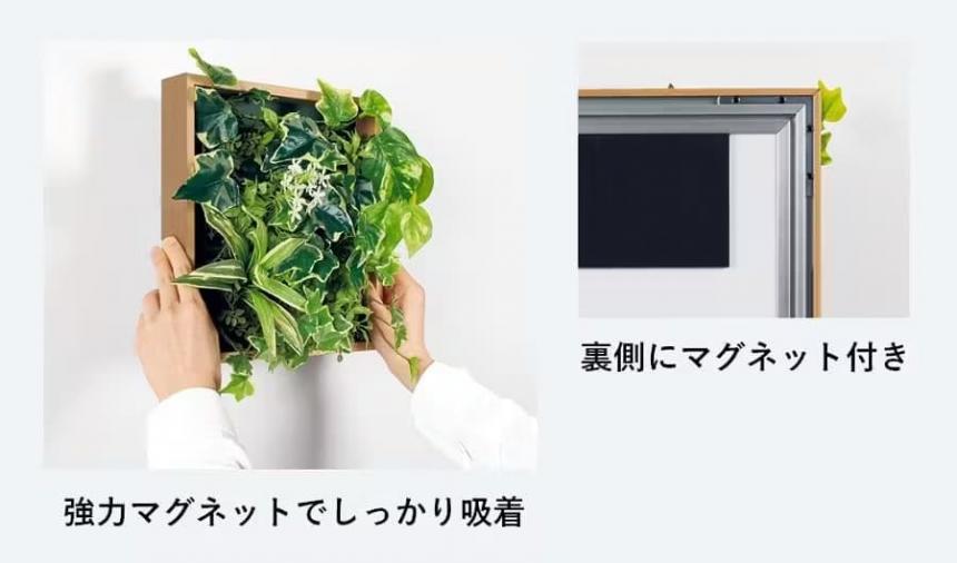 オフィス緑化【マグネットグリーン】マグネットでカンタン取付