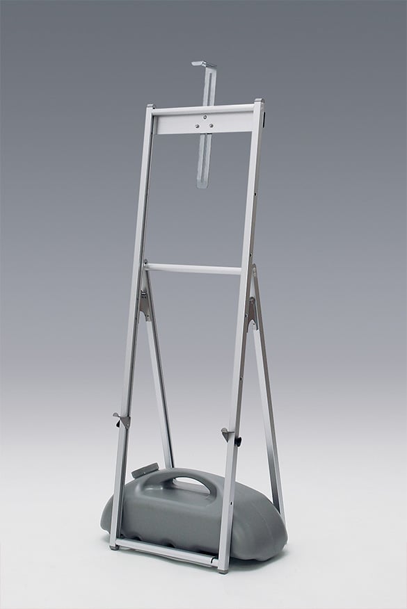 省スペース設置スタンド【ポスタースタンド・イーゼル】動線確保に便利