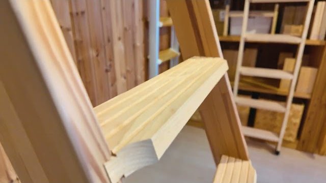 【北欧ラダー】ロフトはしごの外観 #ロフトはしご #木製  #北欧インテリア/株式会社ベストワン