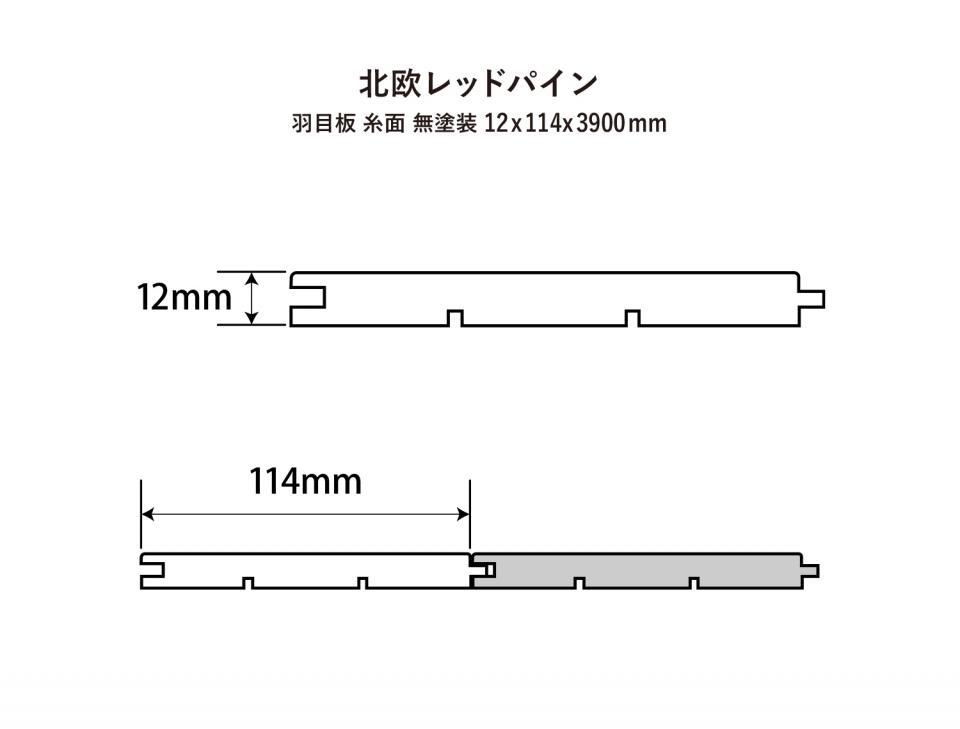 北欧レッドパイン羽目板