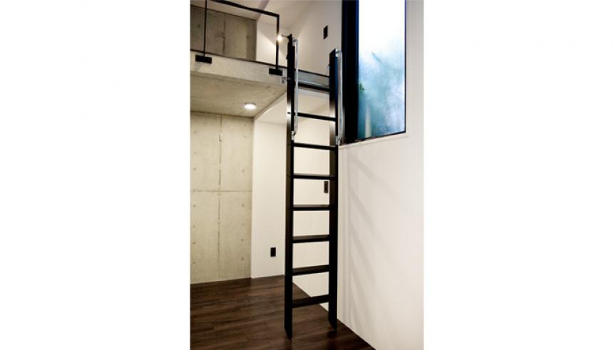 カラー対応【カスタムラダー】 木製ロフトはしご