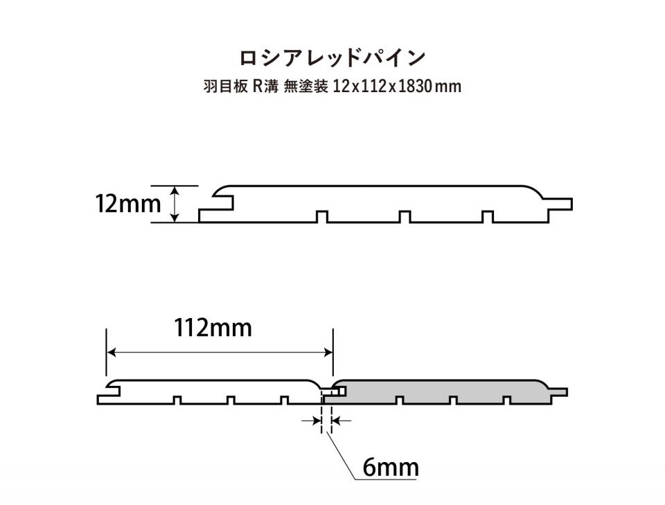 ロシアレッドパイン羽目板