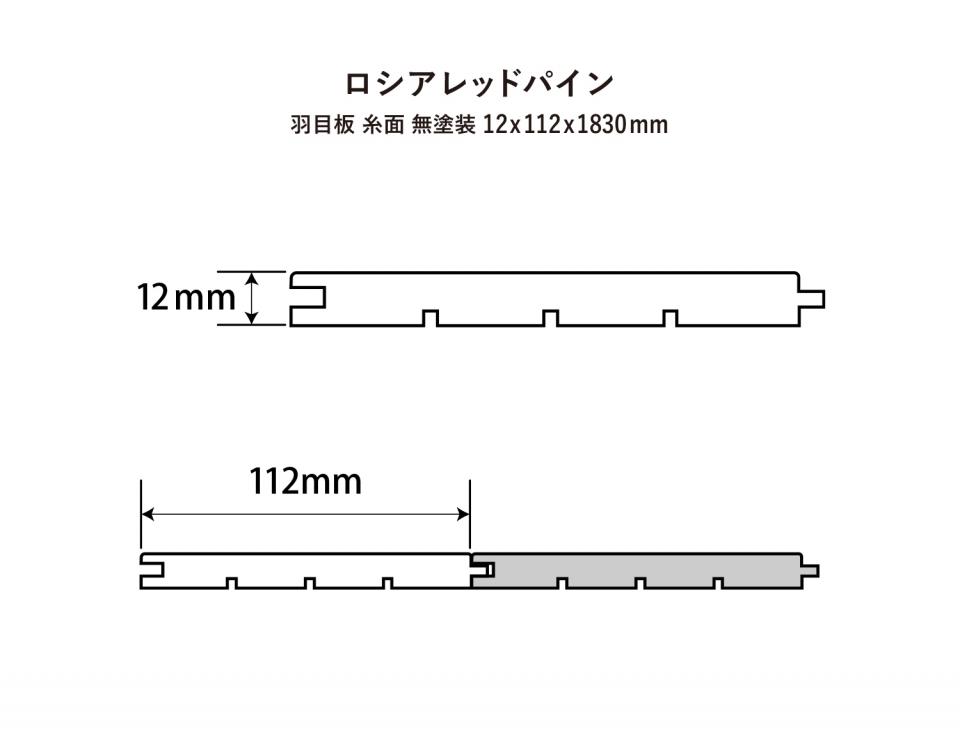 ロシアレッドパイン羽目板