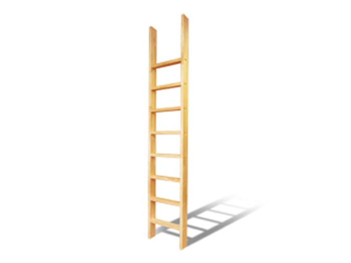 垂直仕様【カスタムラダー】木製はしご 完全固定式