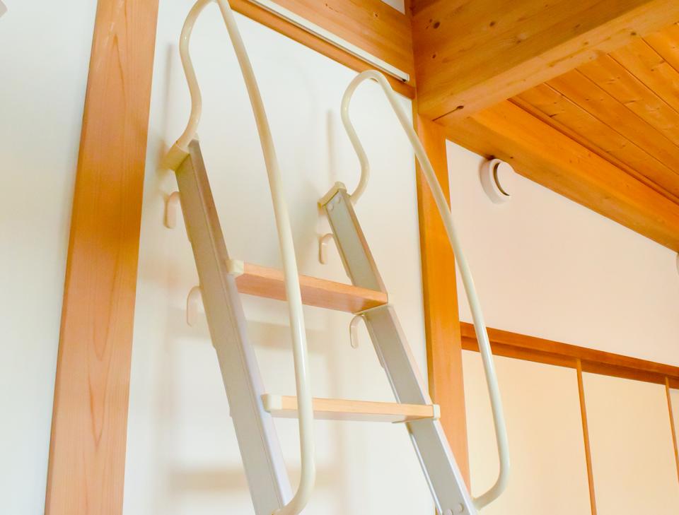 木・アルミ混合【ハイブリッドラダー】アルミ製ロフトはしご