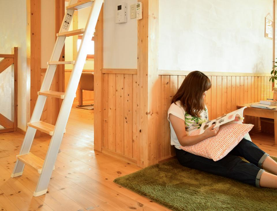 木・アルミ混合【ハイブリッドラダー】アルミ製ロフトはしご