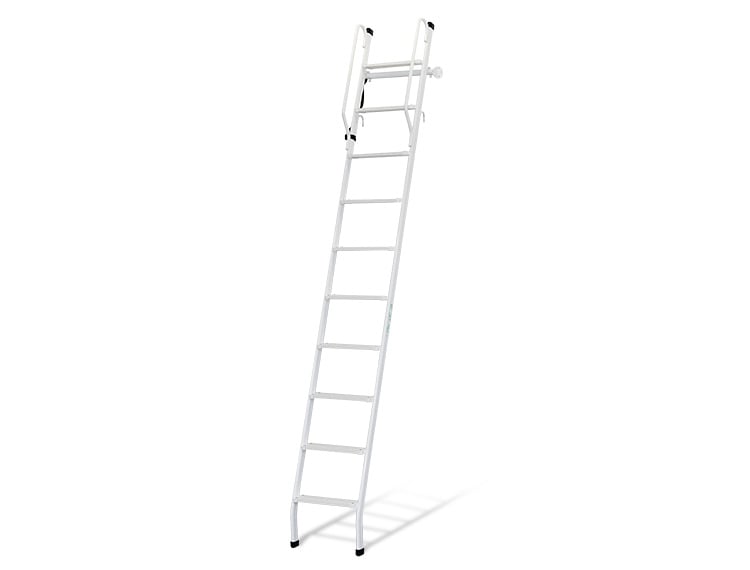 【ユニットラダー】 スチール製ロフトはしご 正面手すり仕様