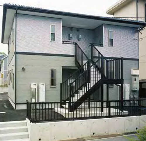 屋外鉄骨階段廊下ユニット 段十廊Ⅱ